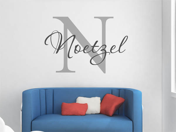 Wandtattoo Noetzel Nachname