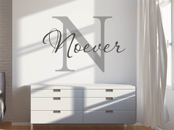 Wandtattoo Noever Nachname