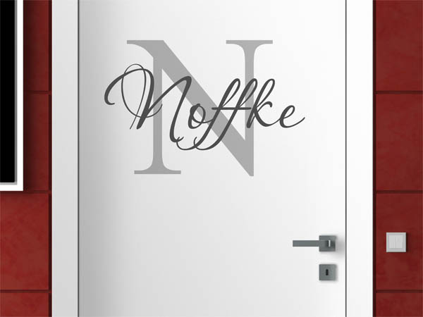 Wandtattoo Noffke Nachname