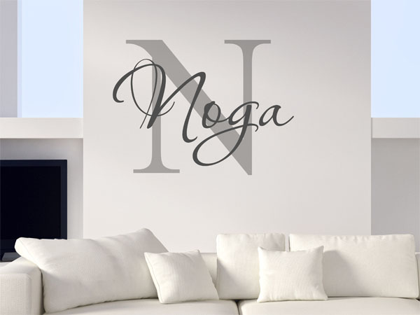 Wandtattoo Noga Nachname