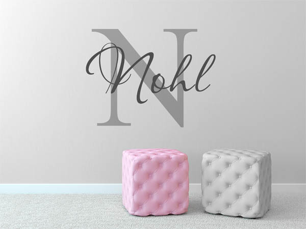 Wandtattoo Nohl Nachname