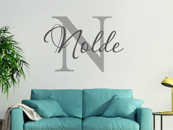 Wandtattoo Nolde Nachname