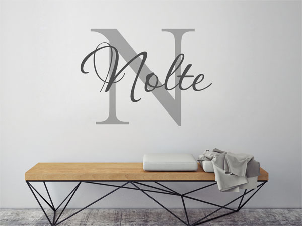 Wandtattoo Nolte Nachname