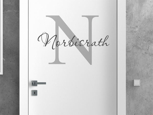 Wandtattoo Norbisrath Nachname