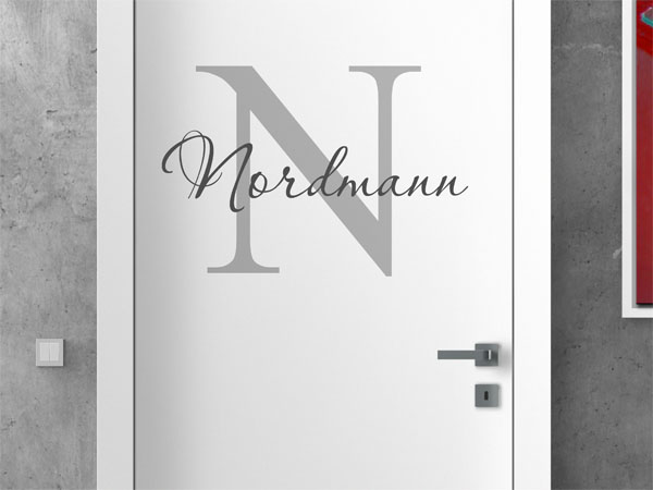 Wandtattoo Nordmann Nachname
