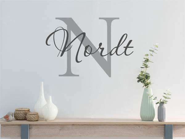 Wandtattoo Nordt Nachname
