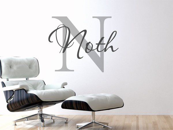 Wandtattoo Noth Nachname