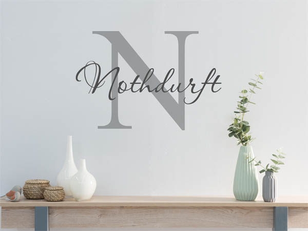 Wandtattoo Nothdurft Nachname