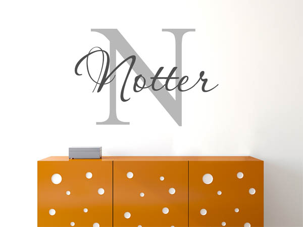 Wandtattoo Notter Nachname