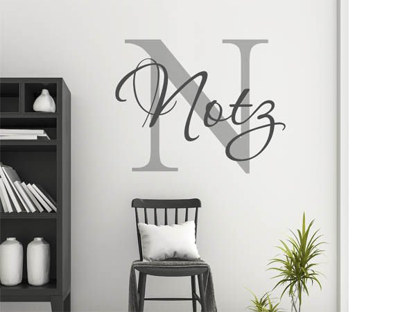 Wandtattoo Notz Nachname