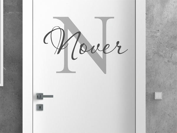 Wandtattoo Nover Nachname