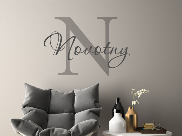 Wandtattoo Novotny Nachname