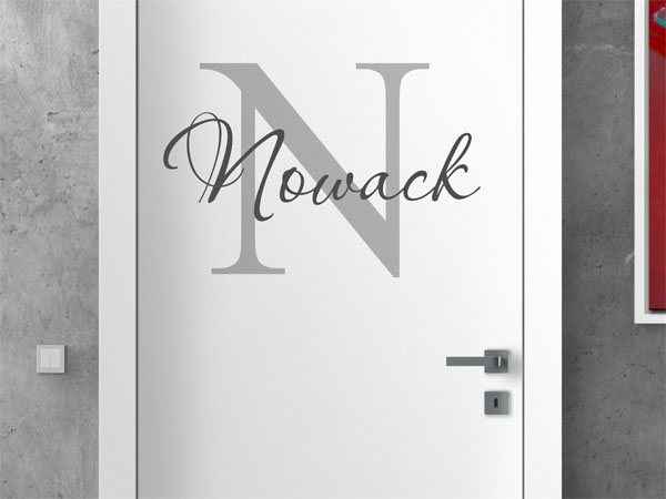 Wandtattoo Nowack Nachname