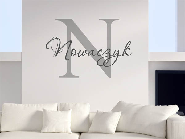 Wandtattoo Nowaczyk Nachname