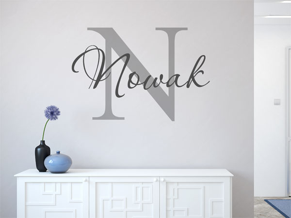 Wandtattoo Nowak Nachname