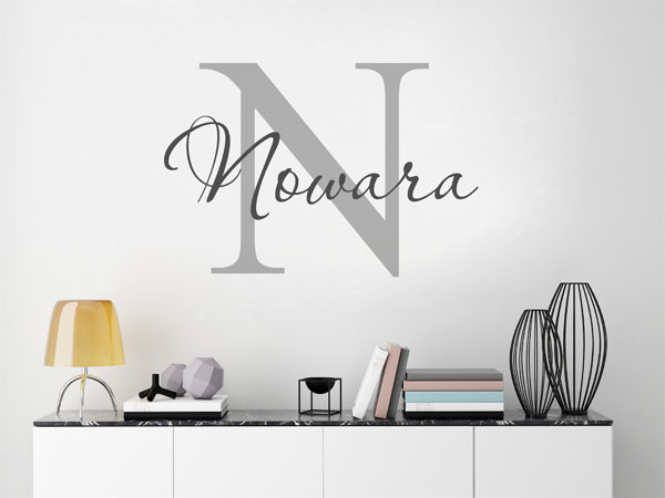 Wandtattoo Nowara Nachname