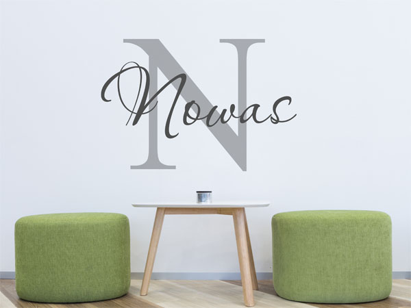 Wandtattoo Nowas Nachname