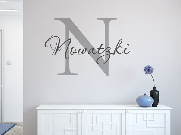 Wandtattoo Nowatzki Nachname