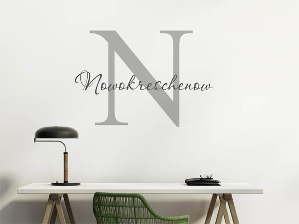 Wandtattoo Nowokreschenow Nachname