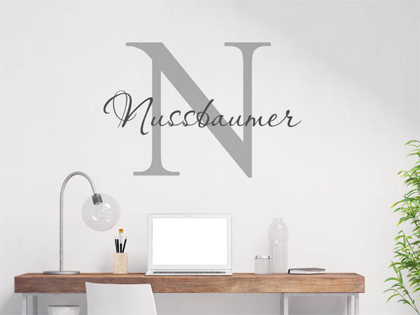 Wandtattoo Nussbaumer Nachname