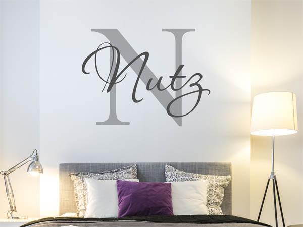 Wandtattoo Nutz Nachname