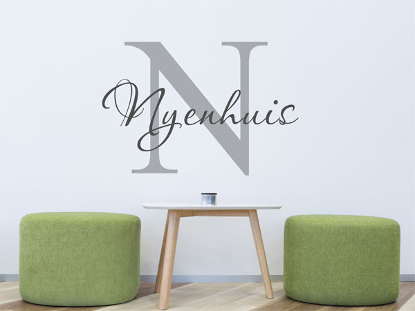 Wandtattoo Nyenhuis Nachname