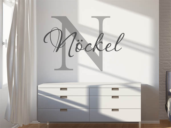 Wandtattoo Nöckel Nachname