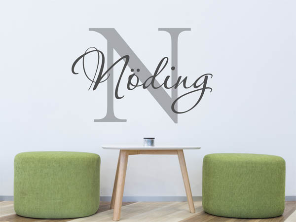 Wandtattoo Nöding Nachname