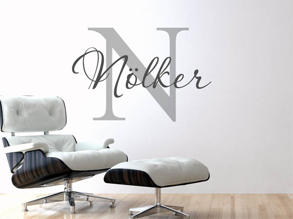 Wandtattoo Nölker Nachname