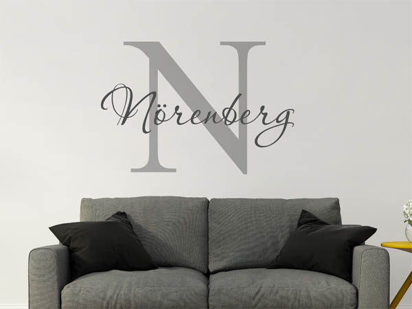 Wandtattoo Nörenberg Nachname