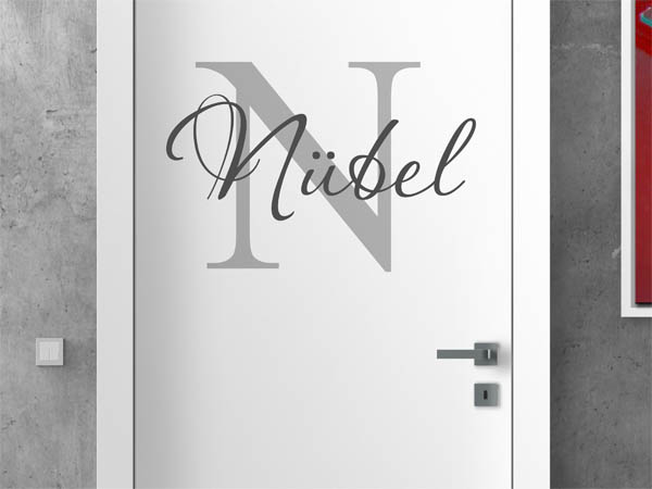 Wandtattoo Nübel Nachname