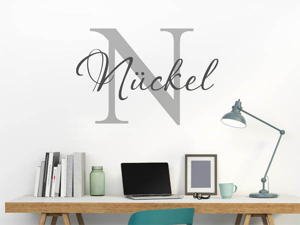 Wandtattoo Nückel Nachname