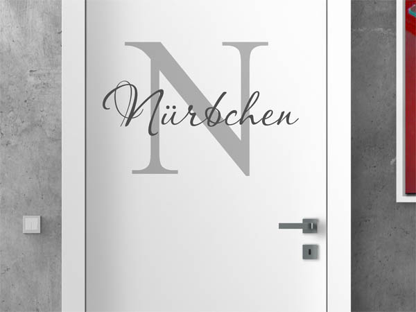 Wandtattoo Nürbchen Nachname