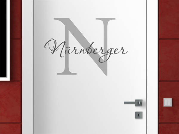 Wandtattoo Nürnberger Nachname