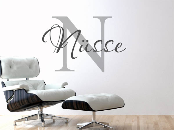 Wandtattoo Nüsse Nachname