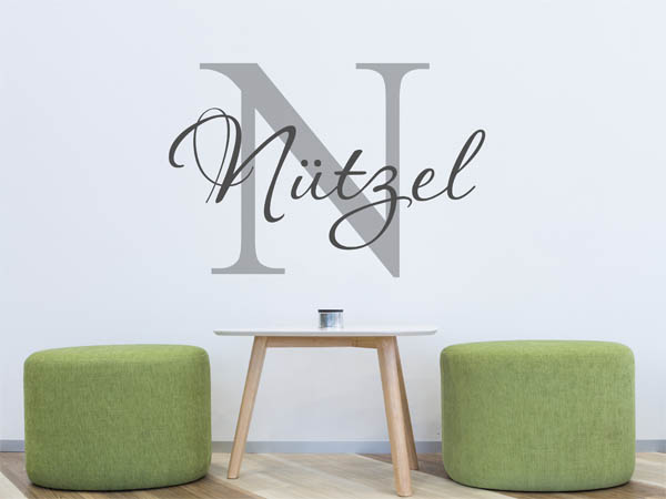 Wandtattoo Nützel Nachname