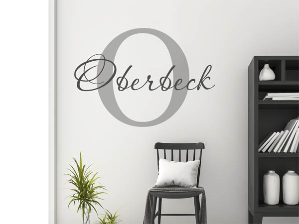 Wandtattoo Oberbeck Nachname