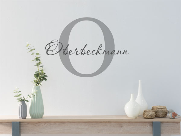 Wandtattoo Oberbeckmann Nachname