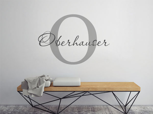 Wandtattoo Oberhauser Nachname