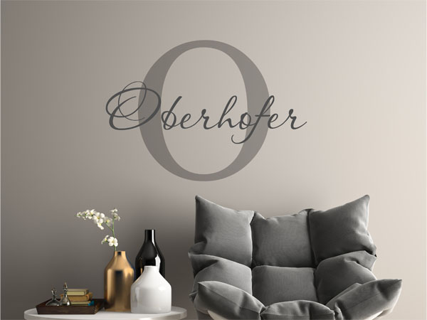 Wandtattoo Oberhofer Nachname