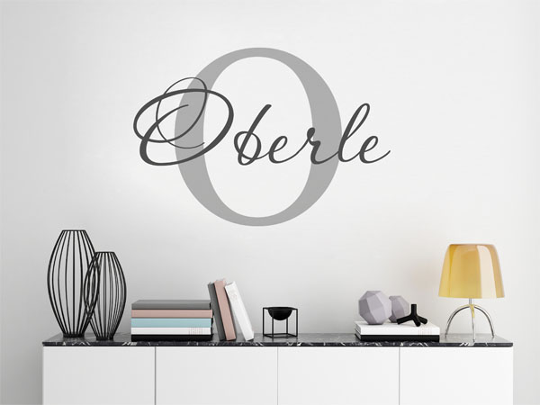 Wandtattoo Oberle Nachname