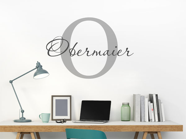 Wandtattoo Obermaier Nachname