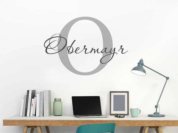 Wandtattoo Obermayr Nachname
