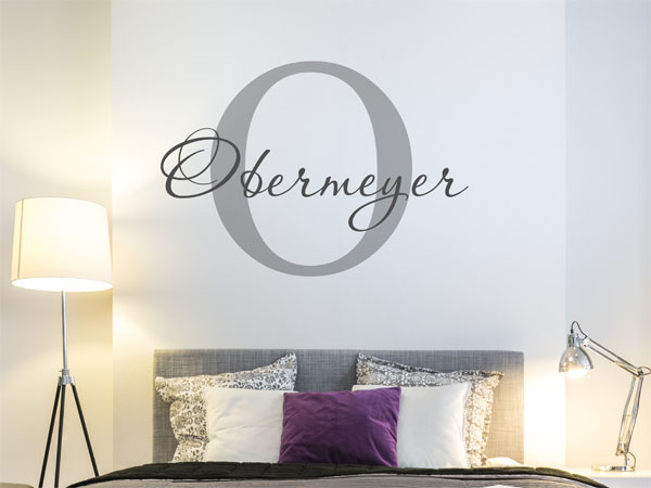 Wandtattoo Obermeyer Nachname
