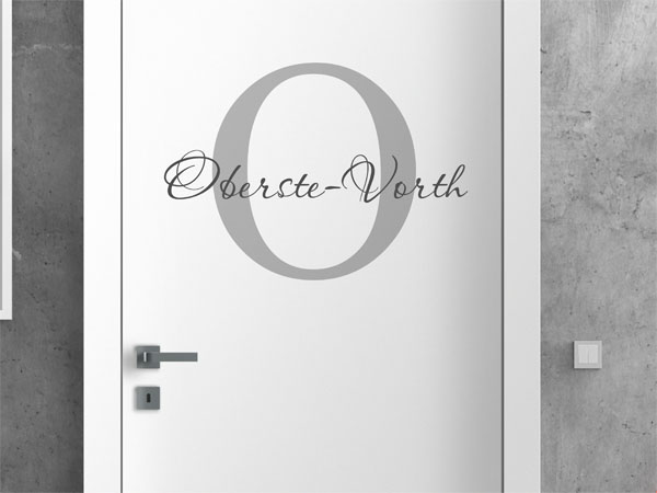 Wandtattoo Oberste-Vorth Nachname