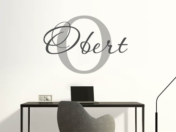 Wandtattoo Obert Nachname