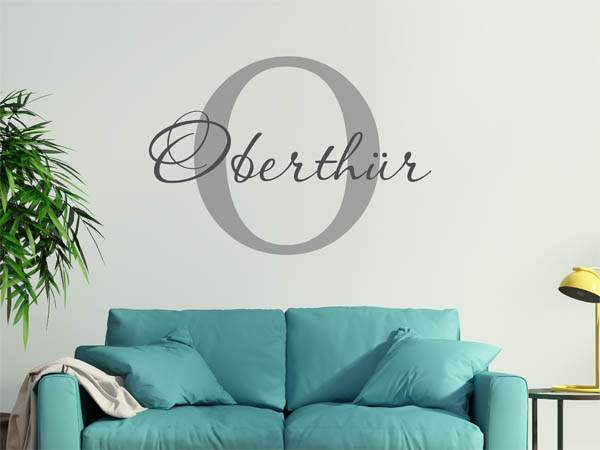 Wandtattoo Oberthür Nachname