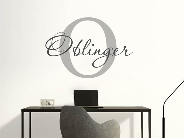 Wandtattoo Oblinger Nachname