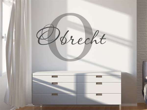Wandtattoo Obrecht Nachname