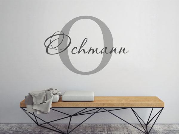 Wandtattoo Ochmann Nachname